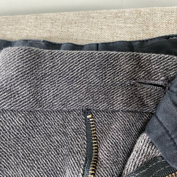 Vintage Nautica Rigger Pleated Chino Pants Men's 38 x 30 Gray MISSING BUTTON VTG - Picture 14 of 14